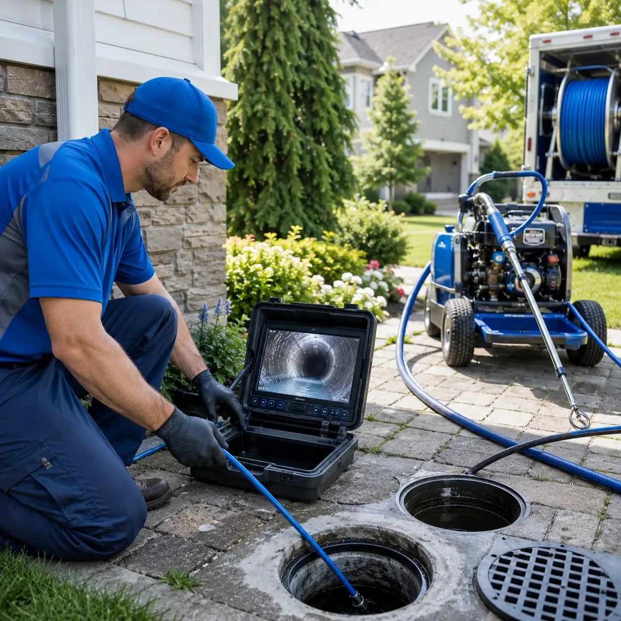 Outdoor drain cleaning professionals serving Glidden, TX